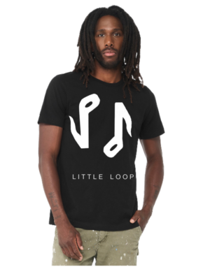 Black Uni Logo shirt Little Loop Logo Black T-Shirt - Unisex