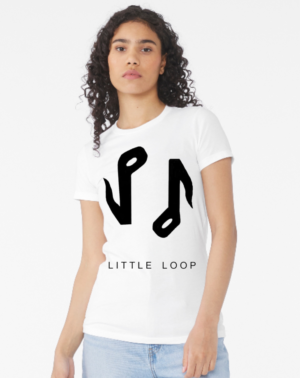 W White Logo shirt Little Loop Logo White T-Shirt - Women