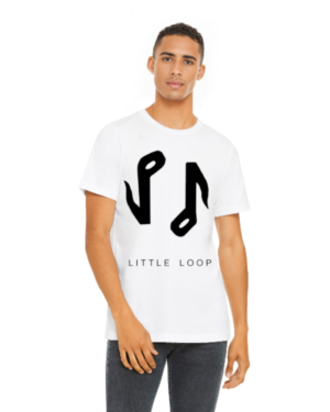 White Uni Logo shirt Little Loop Logo White T-Shirt - Unisex